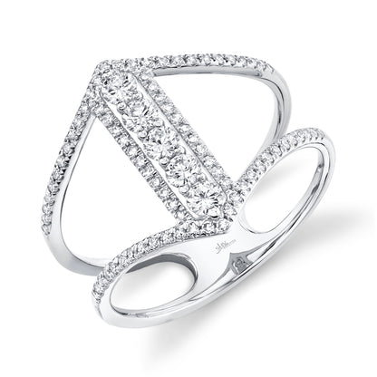 0.53Ct 14K W/G Diamond Lady's Ring