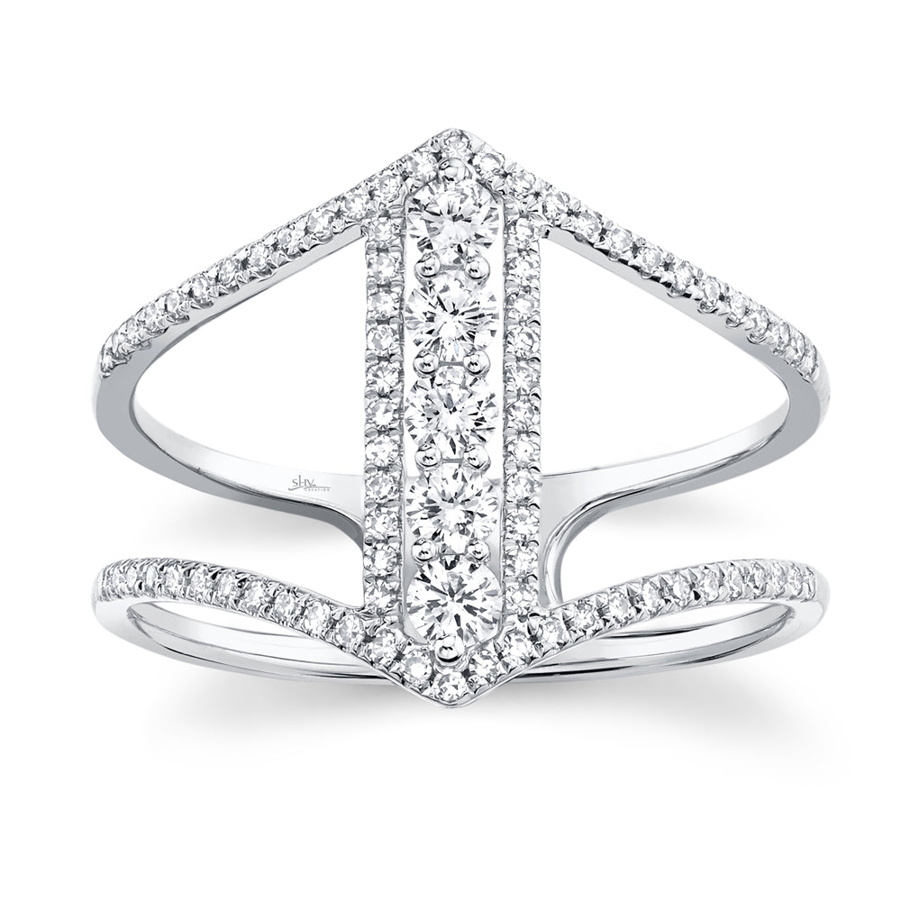 0.53Ct 14K W/G Diamond Lady's Ring