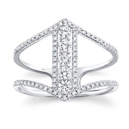 0.53Ct 14K W/G Diamond Lady's Ring