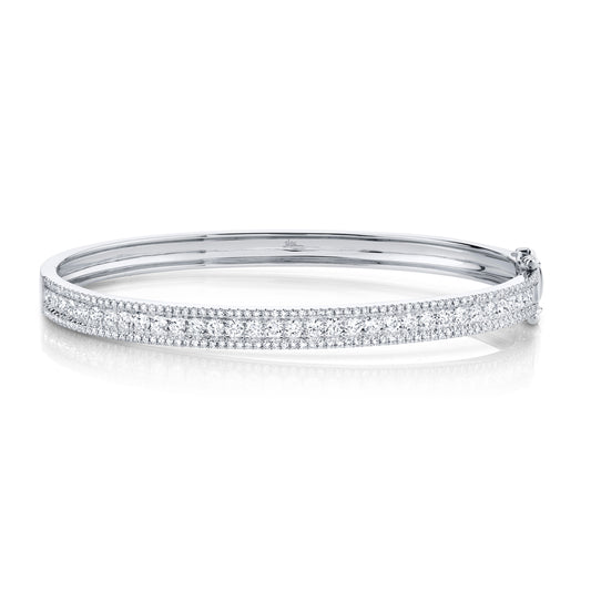 1.70Ct 14K W/G Diamond Bangle
