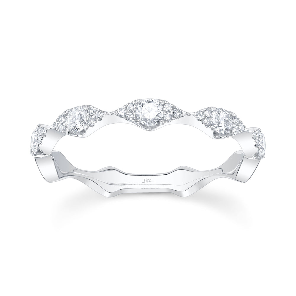 0.38Ct 14K W/G Diamond Lady's Band