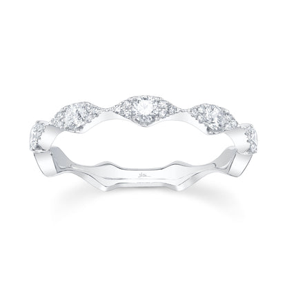0.38Ct 14K W/G Diamond Lady's Band