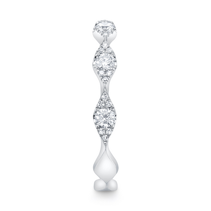 0.38Ct 14K W/G Diamond Lady's Band