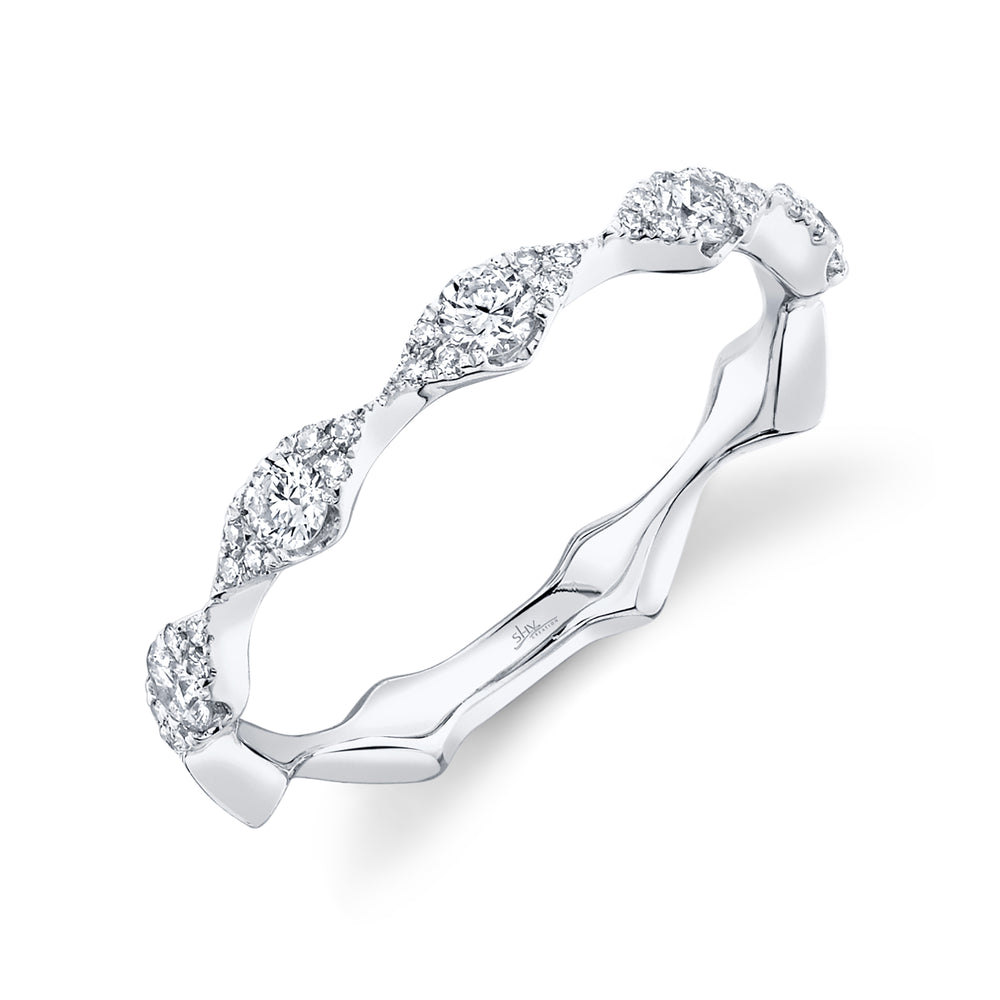 0.38Ct 14K W/G Diamond Lady's Band