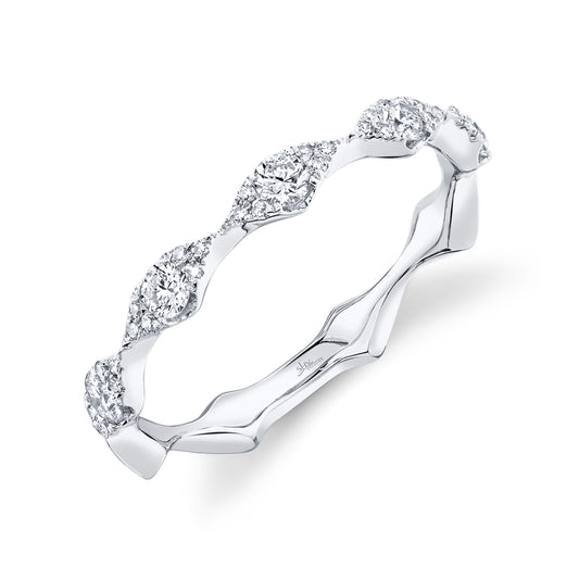 0.38Ct 14K W/G Diamond Lady's Band