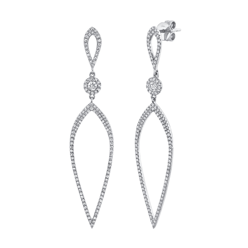 0.74Ct 14K W/G Diamond Earring