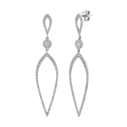 0.74Ct 14K W/G Diamond Earring