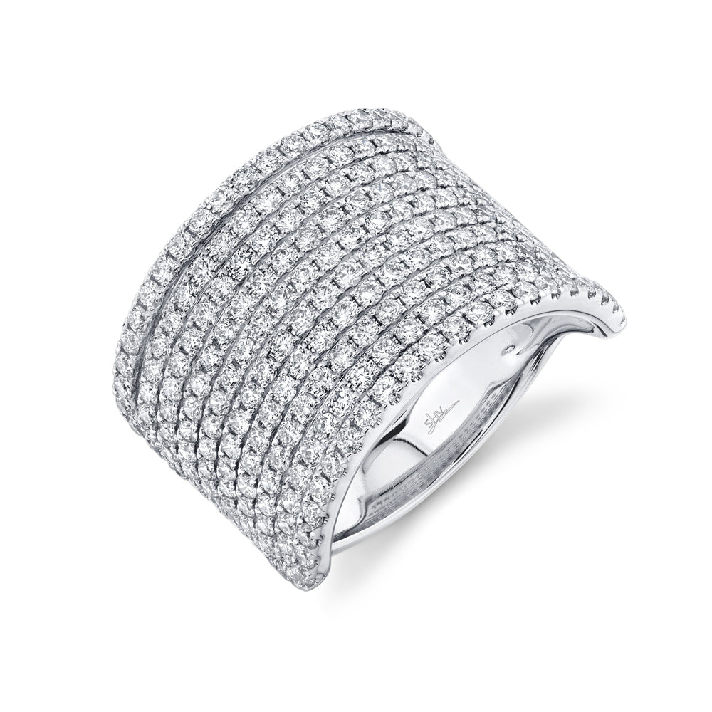 2.16Ct 14K W/G Diamond Pave Lady's Ring