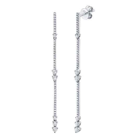 0.58Ct 14K W/G Diamond Earring