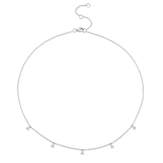 0.30Ct 14K W/G Diamond Necklace