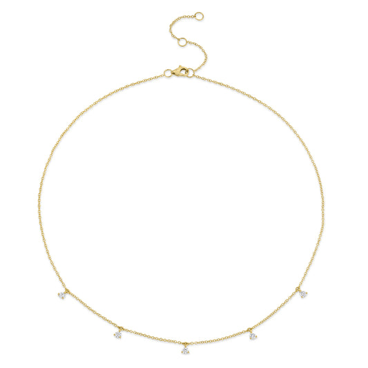 0.30Ct 14K Y/G Diamond Necklace