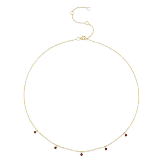 0.36Ct 14K Y/G Ruby Necklace