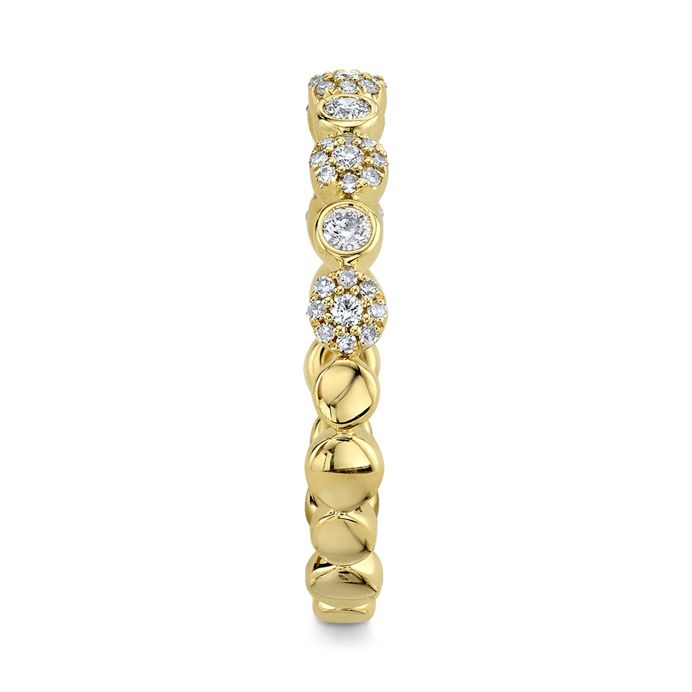 0.22Ct 14K Y/G Diamond Lady's Band