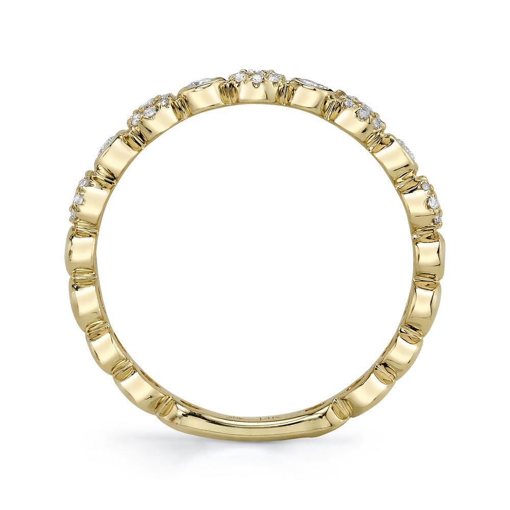 0.22Ct 14K Y/G Diamond Lady's Band