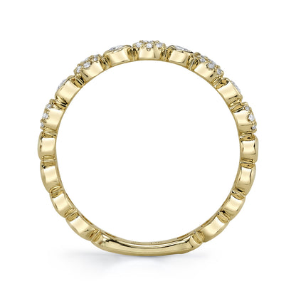 0.22Ct 14K Y/G Diamond Lady's Band