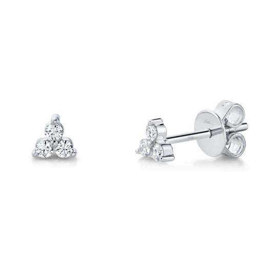 0.15Ct 14K W/G Diamond Stud Earring