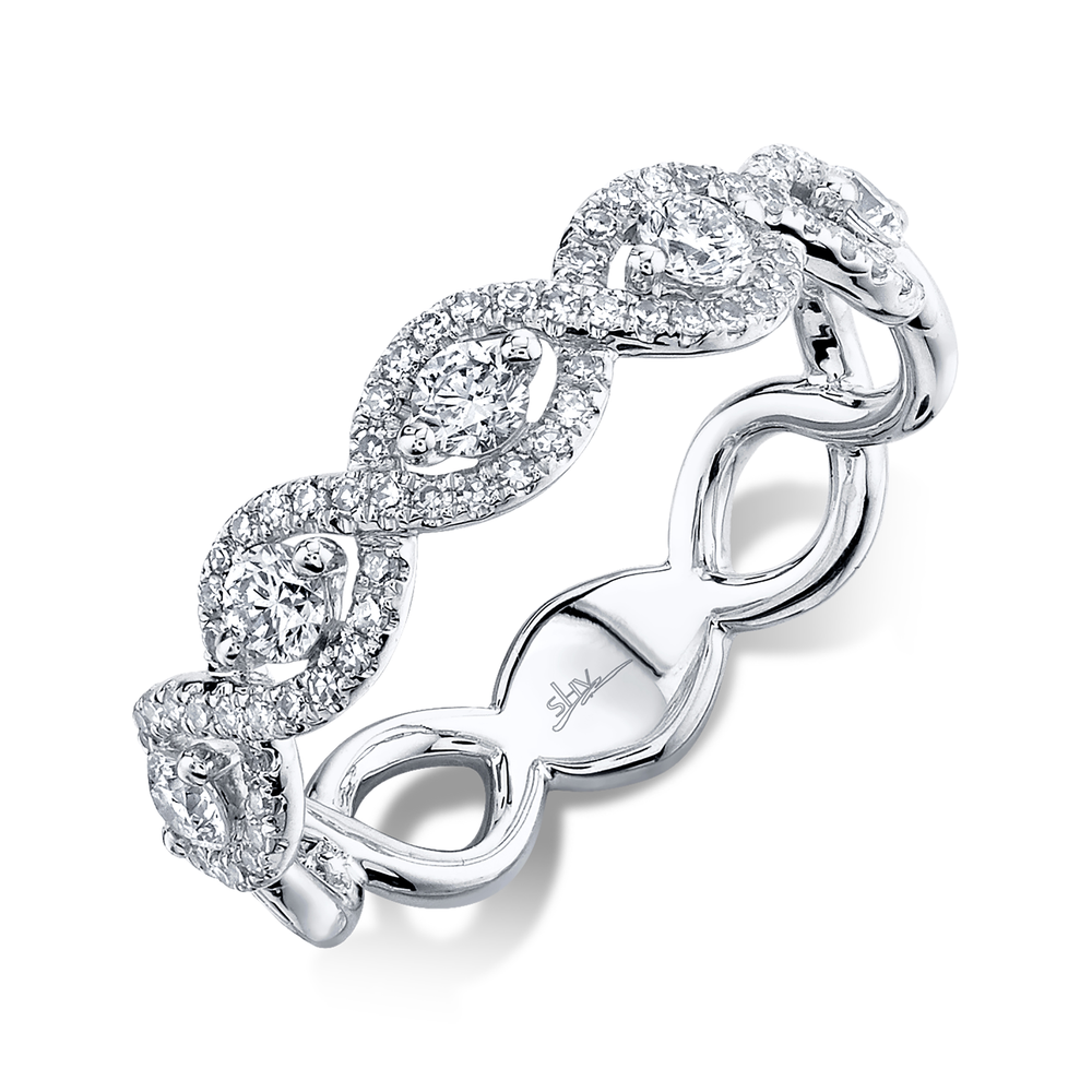 0.57Ct 14K W/G Diamond Lady's Ring