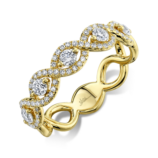 0.57Ct 14K Y/G Diamond Lady's Ring