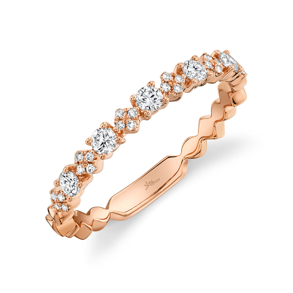 0.29Ct 14K R/G Diamond Lady's Ring