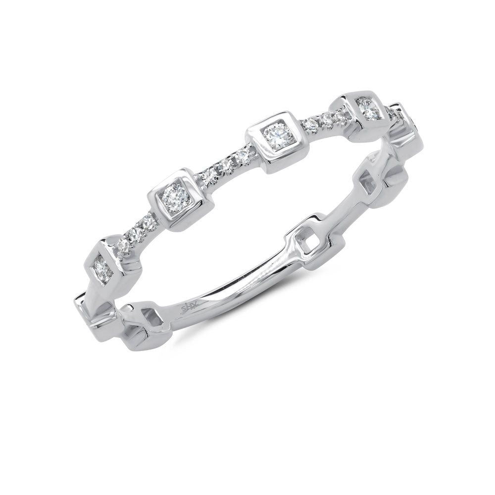 0.12Ct 14K W/G Diamond Lady's Ring