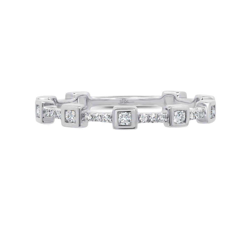 0.12Ct 14K W/G Diamond Lady's Ring