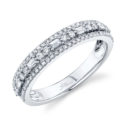 0.47Ct 14K W/G Diamond Baguette Lady's Band