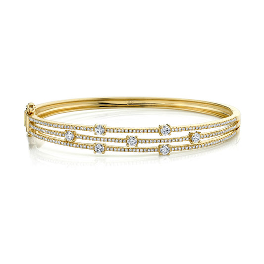1.22Ct 14K Y/G Diamond Bangle