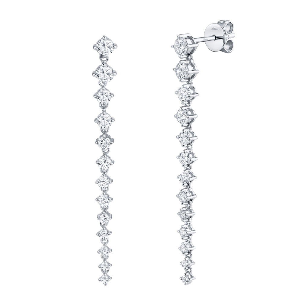 1.31Ct 14K W/G Diamond Earring