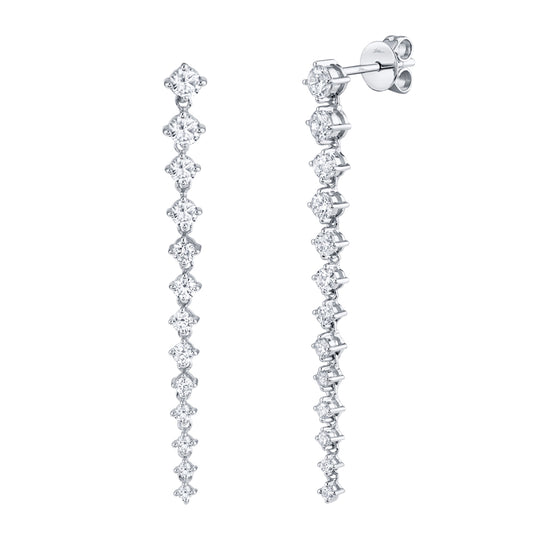 1.31Ct 14K W/G Diamond Earring