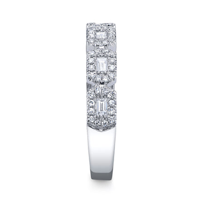 0.46Ct 14K W/G Diamond Baguette Ring