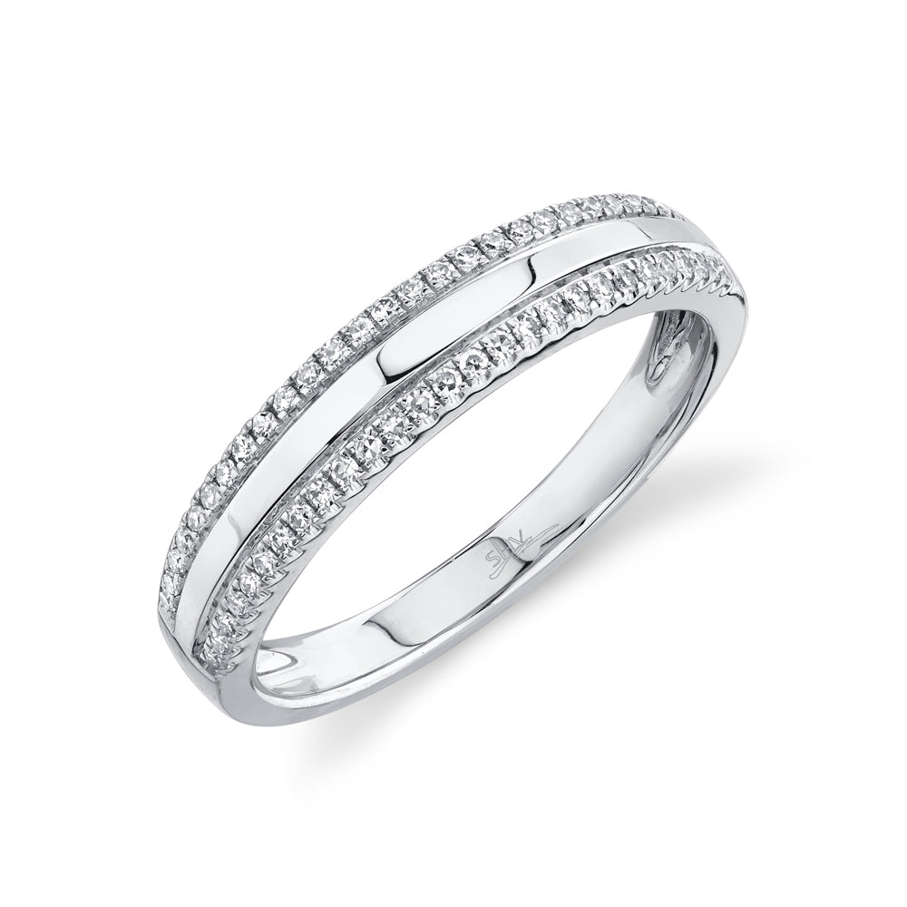 0.17Ct 14K W/G Diamond Lady's Band