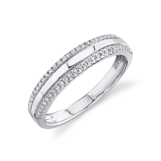 0.17Ct 14K W/G Diamond Lady's Band