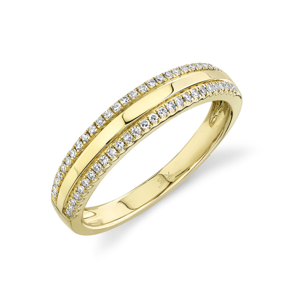 0.17Ct 14K Y/G Diamond Lady's Band