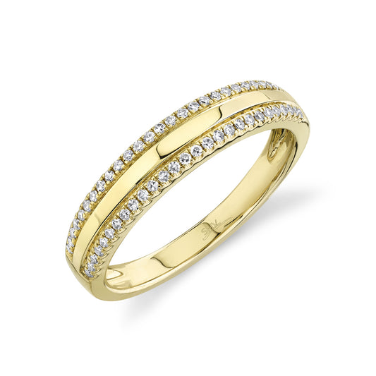 0.17Ct 14K Y/G Diamond Lady's Band