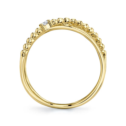 0.12Ct 14K Y/G Diamond "X" Ring