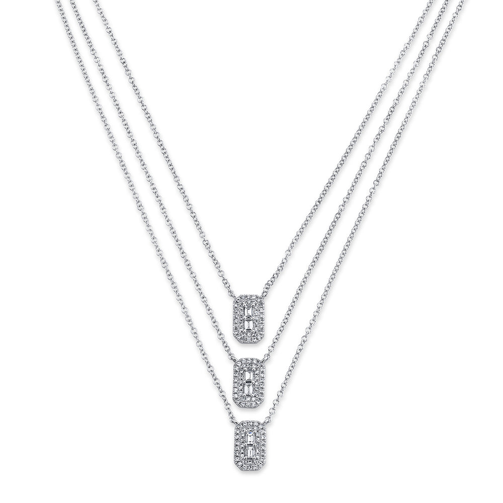 0.51Ct 14K W/G Diamond Necklace