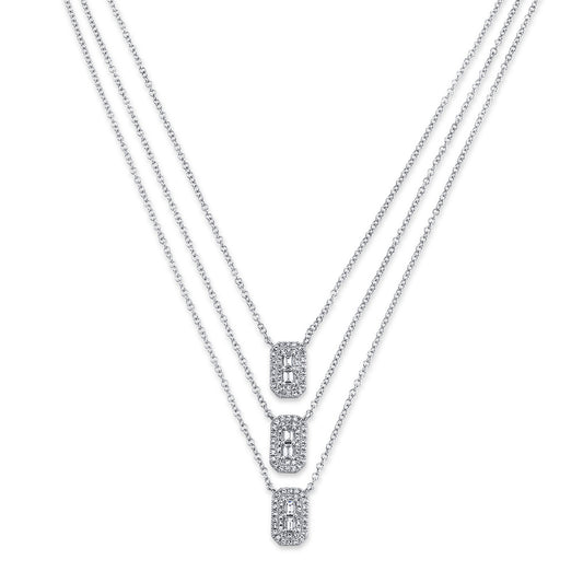 0.51Ct 14K W/G Diamond Necklace