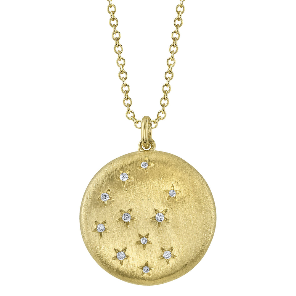 0.06Ct 14K Y/G Diamond Star Necklace