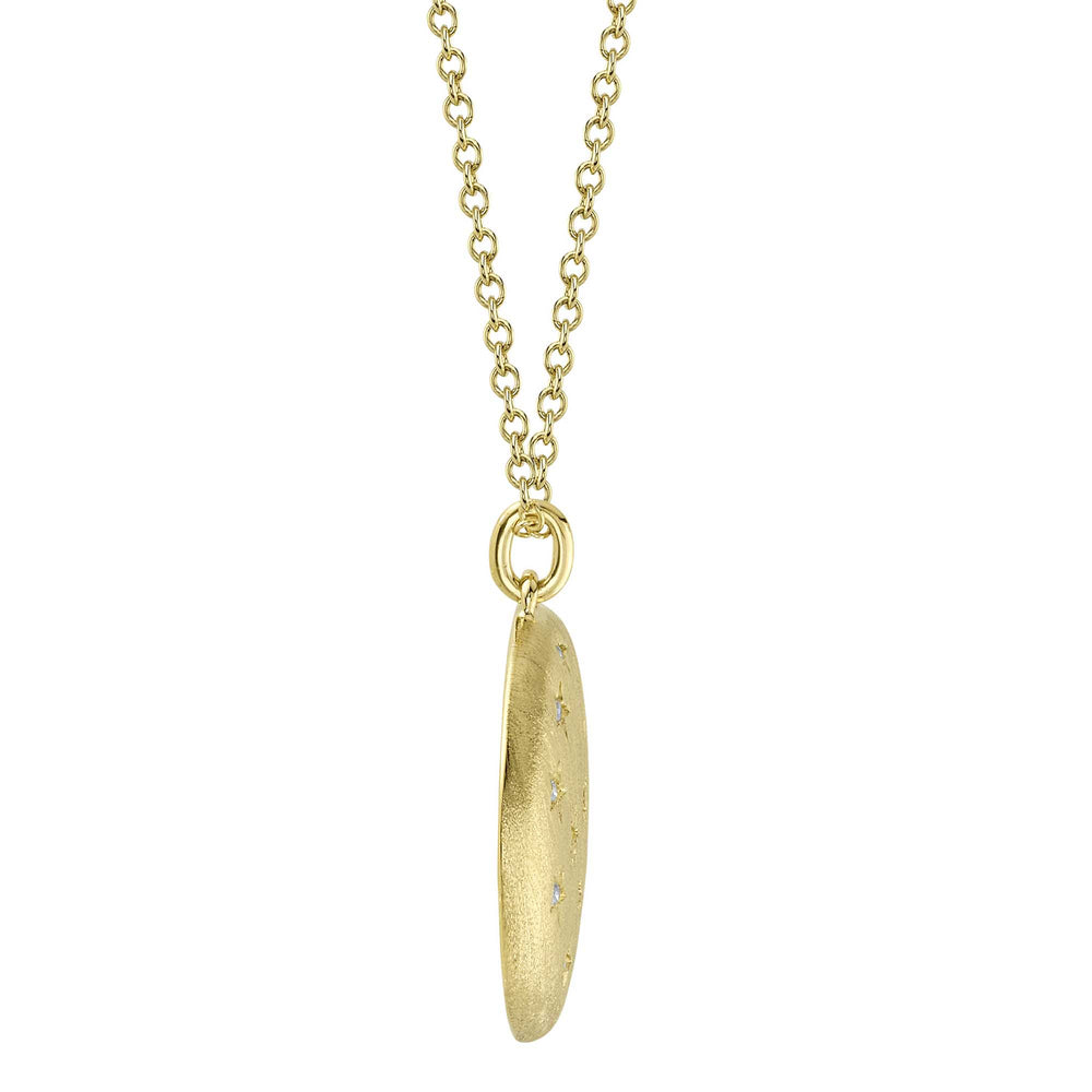 0.06Ct 14K Y/G Diamond Star Necklace