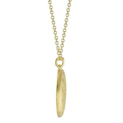 0.06Ct 14K Y/G Diamond Star Necklace