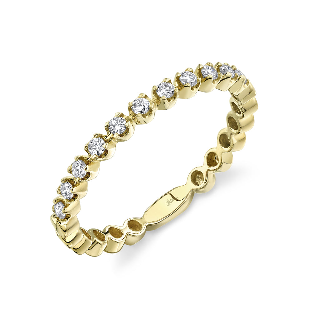 0.18Ct 14K Y/G Diamond Lady's Band