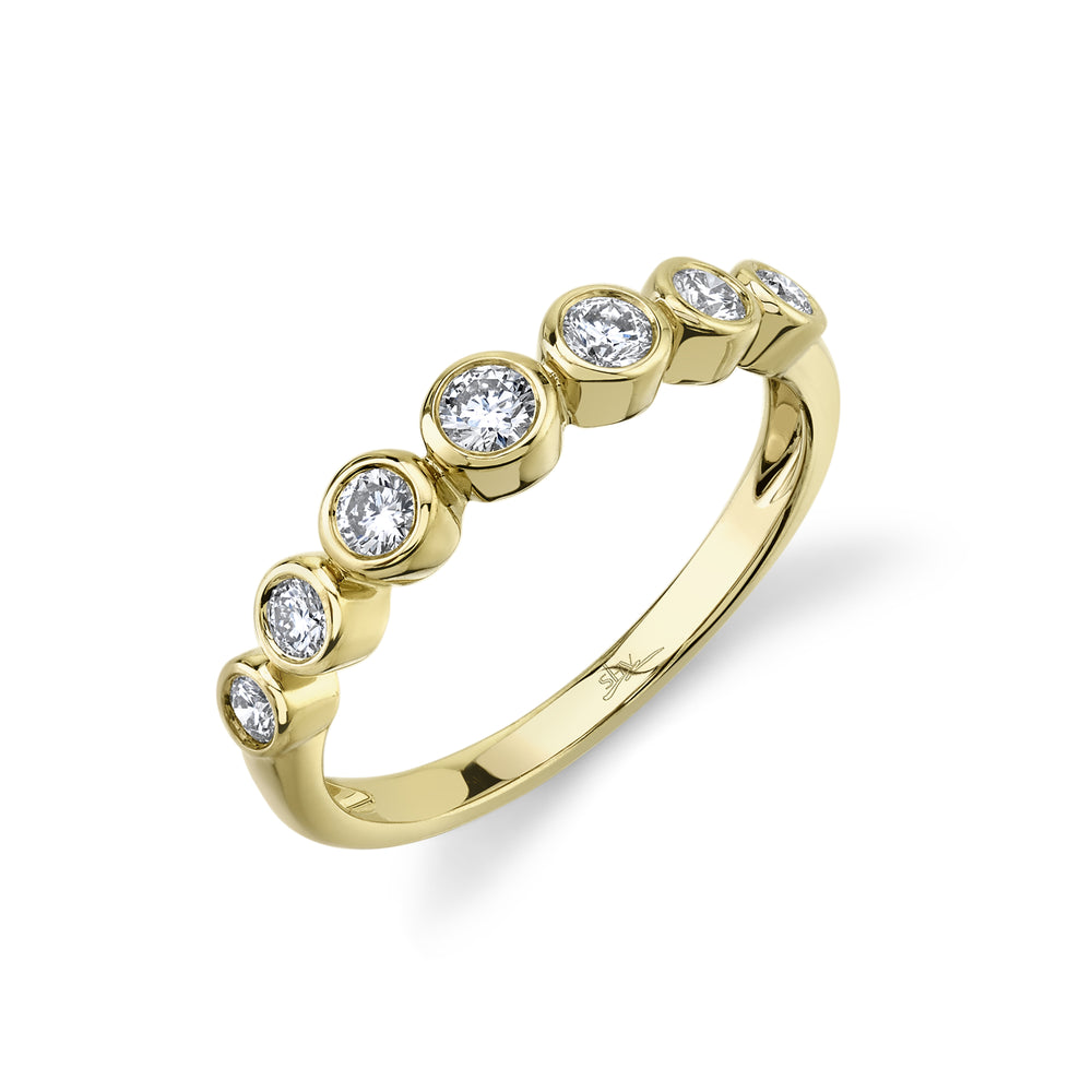 0.39Ct 14K Y/G Diamond Bezel Band