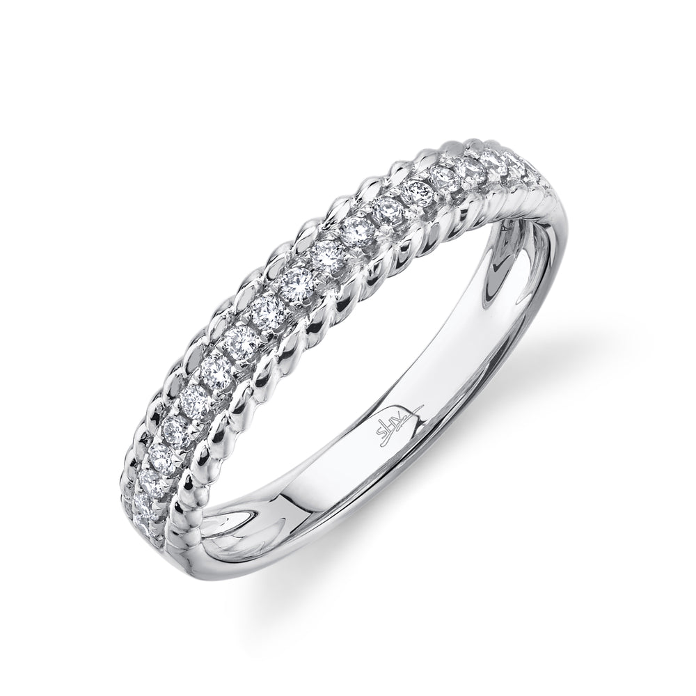 0.19Ct 14K W/G Diamond Lady's Band