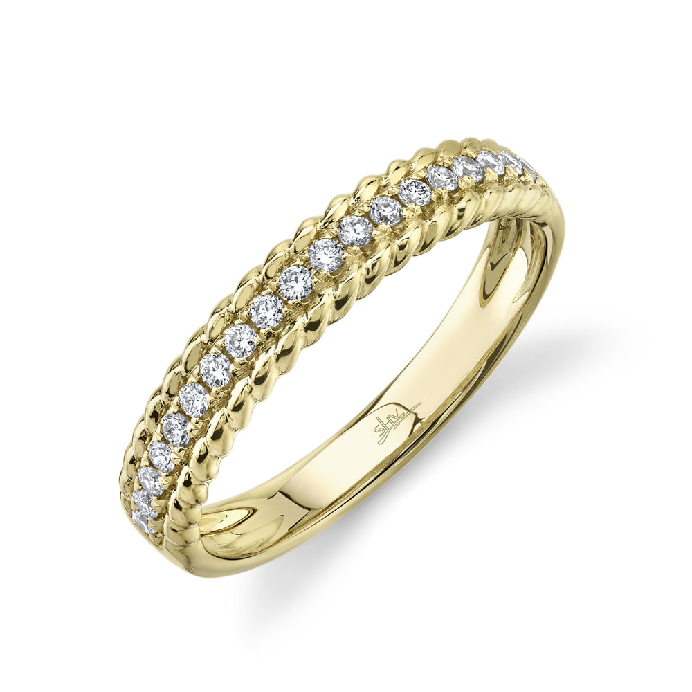 0.19Ct 14K Y/G Diamond Lady's Band