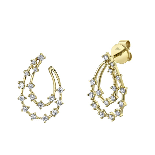 0.53Ct 14K Y/G Diamond Earring