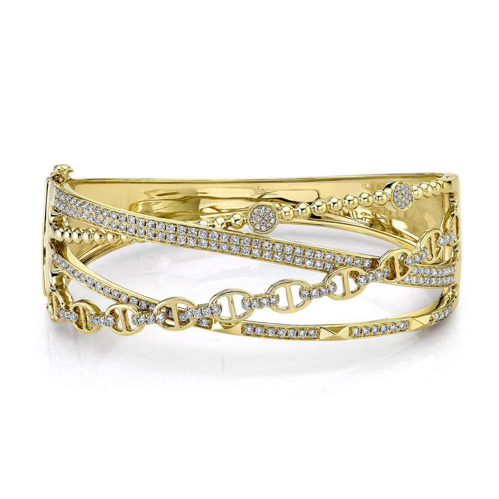 1.62Ct 14K Y/G Diamond Bangle