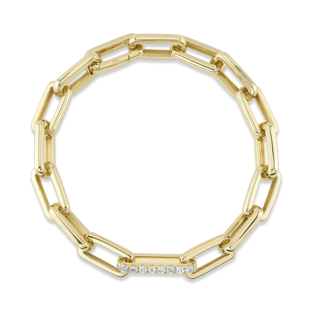 0.93Ct 14K Y/G Diamond Link Bracelet