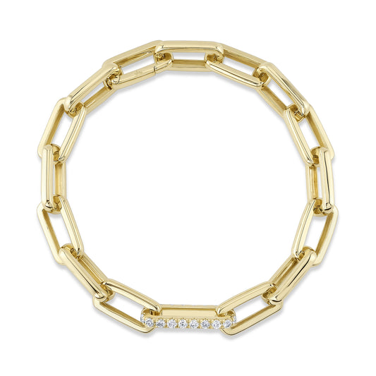 0.93Ct 14K Y/G Diamond Link Bracelet