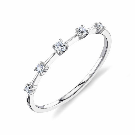 0.10Ct 14K W/G Diamond Lady's Ring