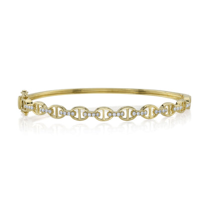 0.35Ct 14K Y/G Diamond Bangle